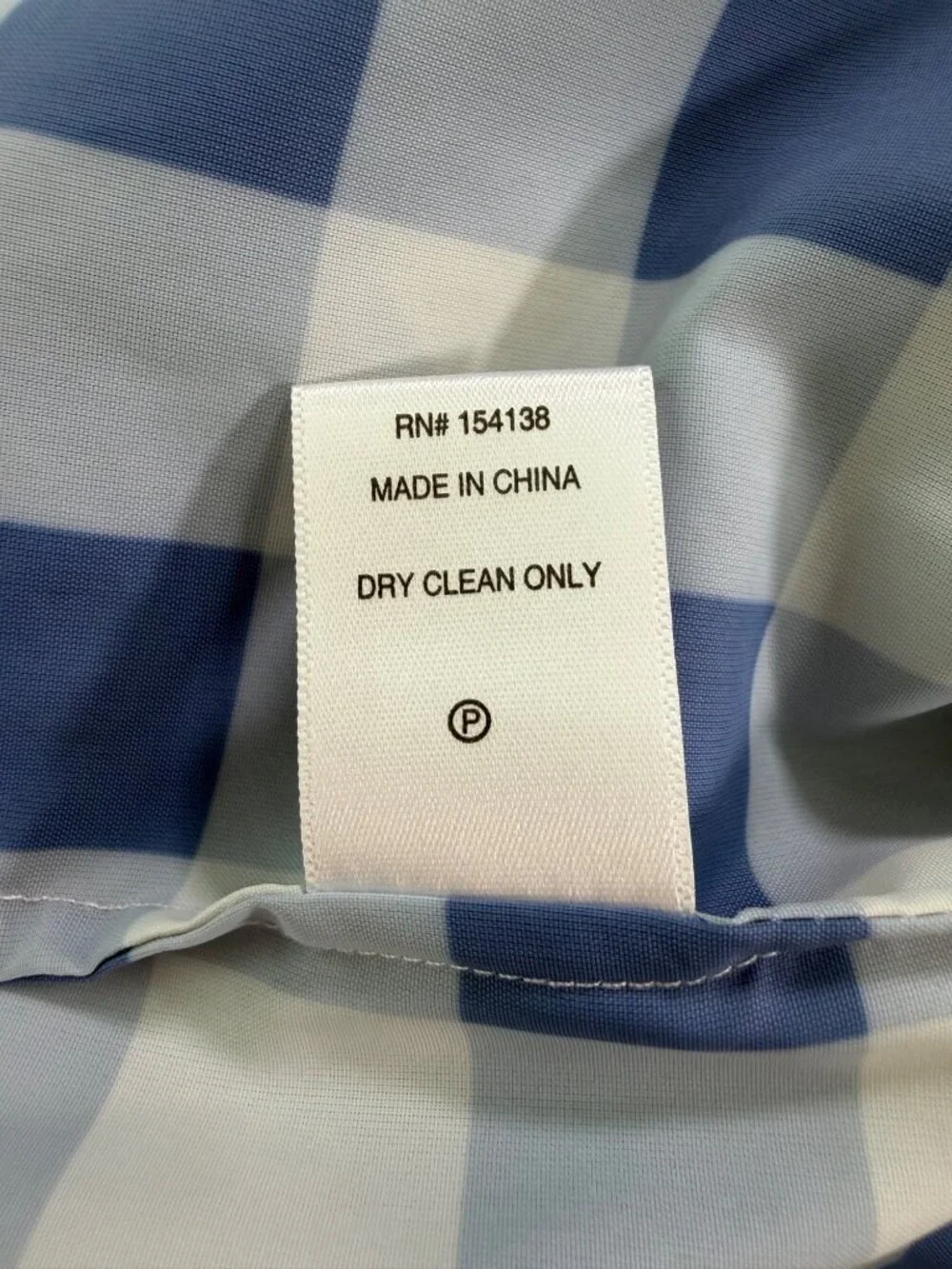 Staud Laurence Top in Blue Ombre Gingham Size Medium